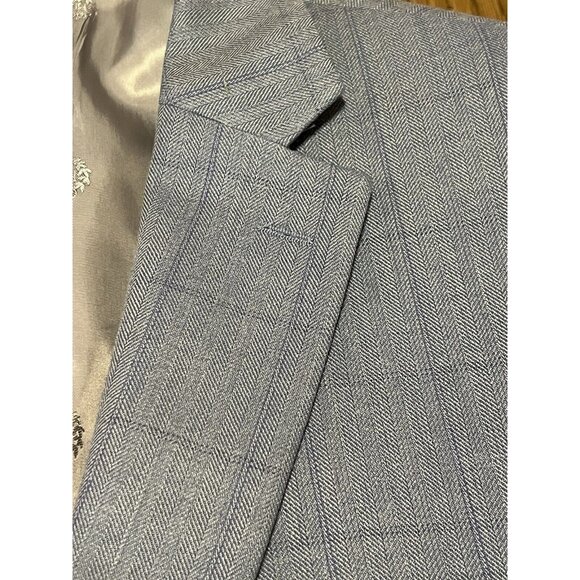 Lauren Ralph Lauren Blazer Men’s 40R Blue Silk Wool Blend Career Classic - Picture 9 of 16